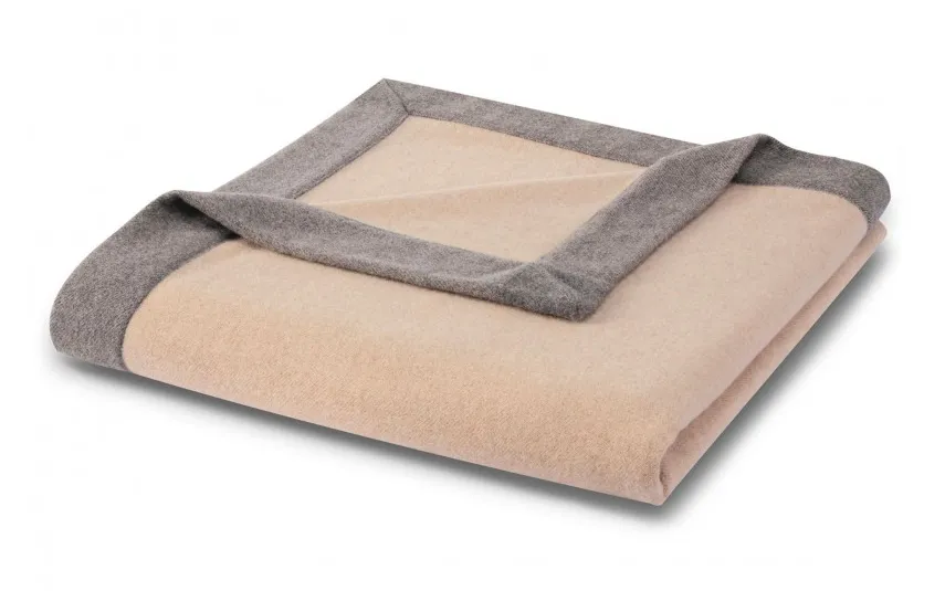 Biederlack Koc wełniany 150x210 cm Prado Sand 787200 Clearance