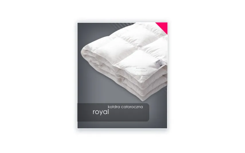 AMZ Kołdra puch gęsi 155x200 cm ROYAL całoroczna Discount