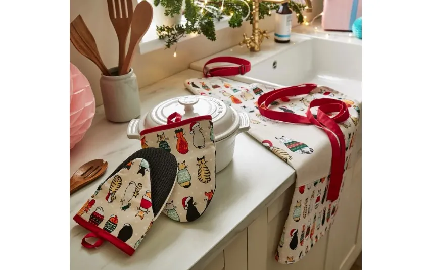 Ulster Weavers Komplet 2 łapek kuchennych Xmas Cats in Waiting 7CCAW022 Fashion