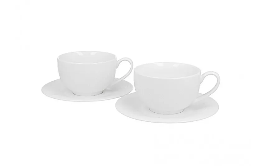 Duo Komplet 2 filiżanek 250 ml + spodki Diamond Fashion