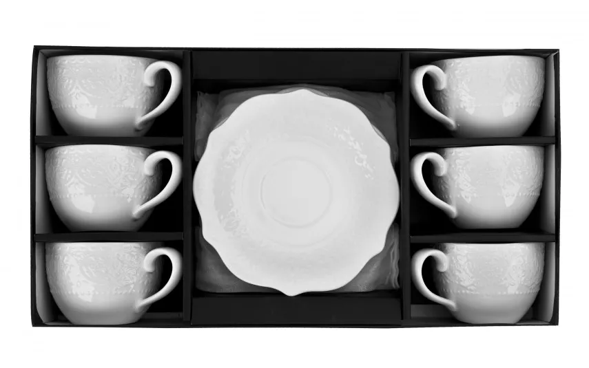 Duo Komplet 6 filiżanek 210 ml + spodki Alice New