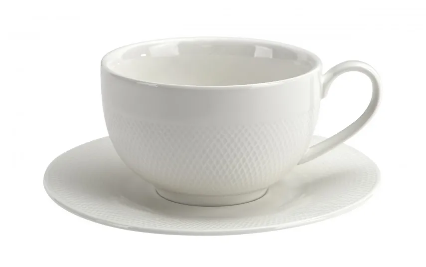 Duo Komplet 6 filiżanek 250 ml + spodki Diamond Hot