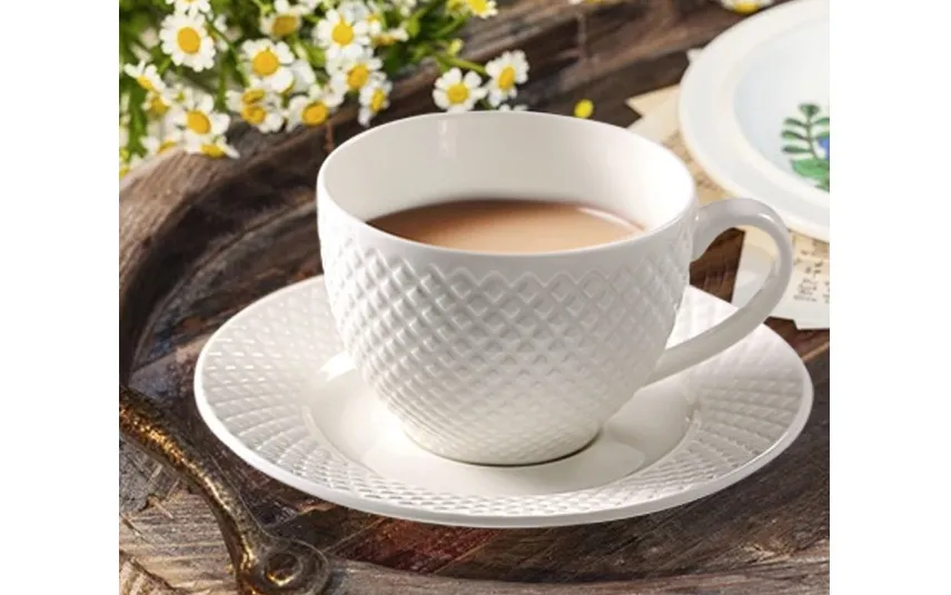 Veroni Komplet 2 filiżanek 250 ml + spodki Mediolan Outlet