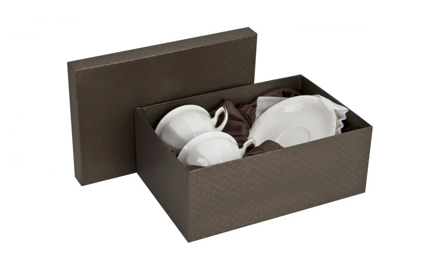 Veroni Komplet 2 filiżanek 250 ml + spodki Mediolan Outlet