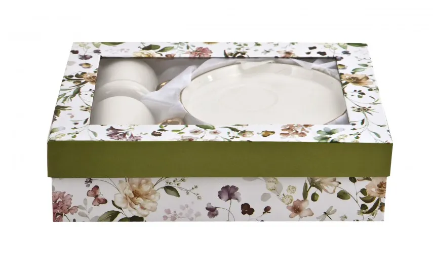 Veroni Komplet 2 filiżanek 220 ml + spodki Anthony Discount