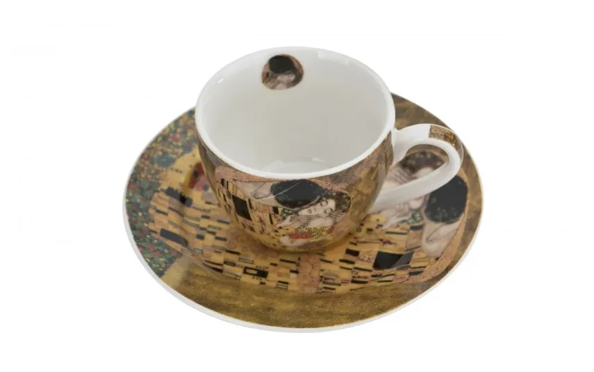 Duo Komplet 2 filiżanek 110 ml + spodki The Kiss Classic Hot