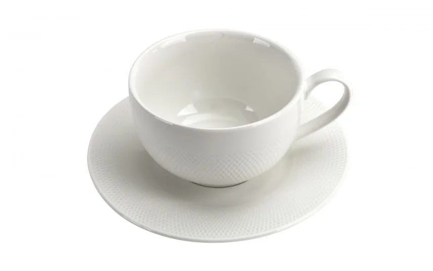 Duo Komplet 6 filiżanek 250 ml + spodki Diamond Hot