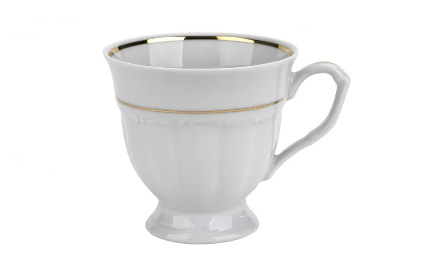Cmielow Komplet 6 filiżanek 250 ml + spodki Maria Teresa Gold Discount