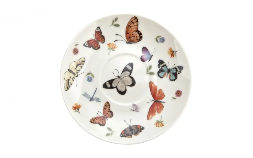 Duo Komplet 6 filiżanek 250 ml + spodek Butterflies Discount