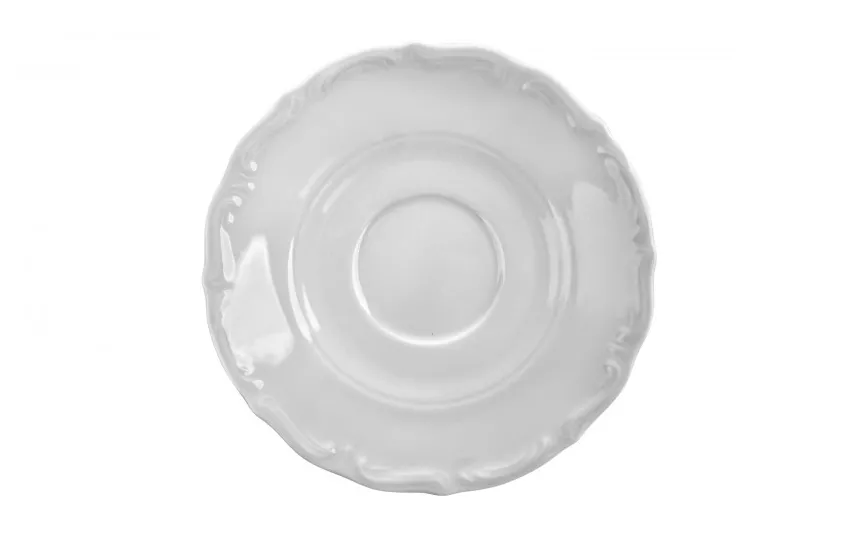Cmielow Komplet 6 filiżanek 250 ml + spodki Maria Teresa Biała Fashion