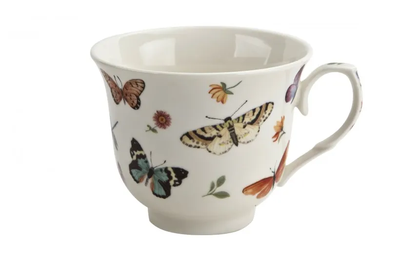 Duo Komplet 6 filiżanek 250 ml + spodek Butterflies Discount