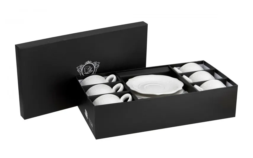 Duo Komplet 6 filiżanek 250 ml + spodki Tree of Life Discount