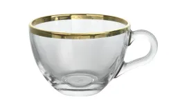 Combi dla Witeks Komplet 2 filiżanek do cappuccino ze spodkami Golden Line Hot