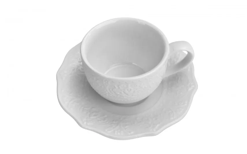 Duo Komplet 2 filiżanek do espresso 75 ml + spodki Alice Clearance