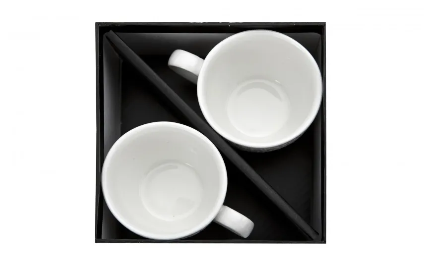 Duo Komplet 2 filiżanek do espresso 75 ml + spodki Alice Clearance