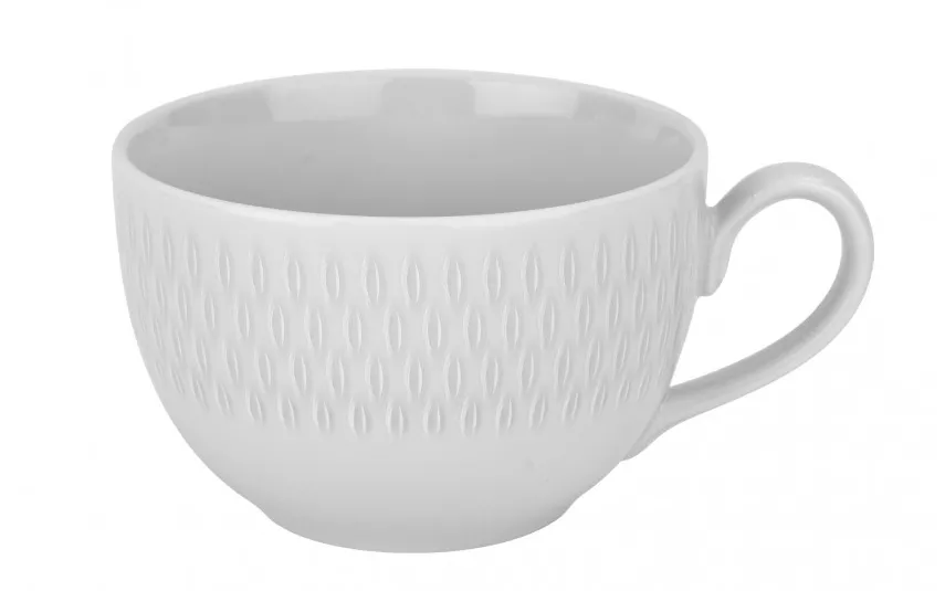 Cmielow Komplet 6 filiżanek 200ml ze spodkami Rice Outlet