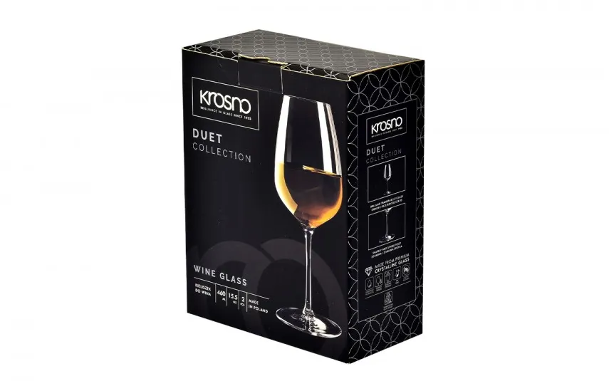 Krosno Komplet 2 kieliszków do wina białego 460 ml Duet Outlet