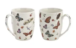Duo Komplet 2 kubków porcelanowych 350 ml Butterflies Clearance
