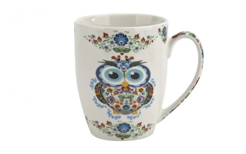 Duo Komplet 2 kubków porcelanowych 350 ml Sowa Etno Online