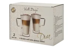 Vialli Design Komplet 2 szklanek 350 ml do latte Diva Sale