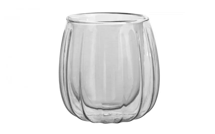 Vialli Design Komplet 2 szklanek termicznych 250 ml z podwójną ścianką Tulip Outlet