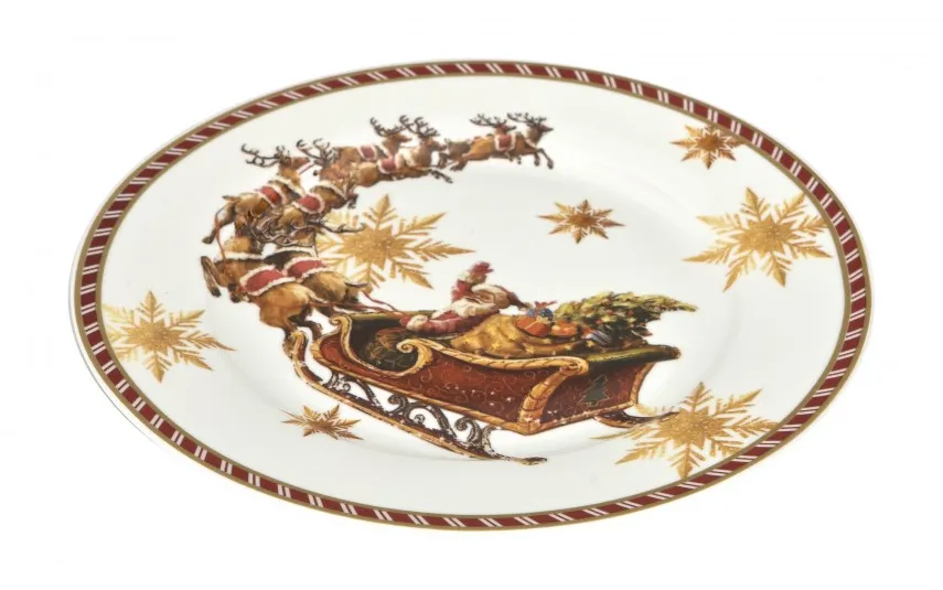 Duo Komplet 2 talerzy deserowych 19 cm Santa on sleigh Online