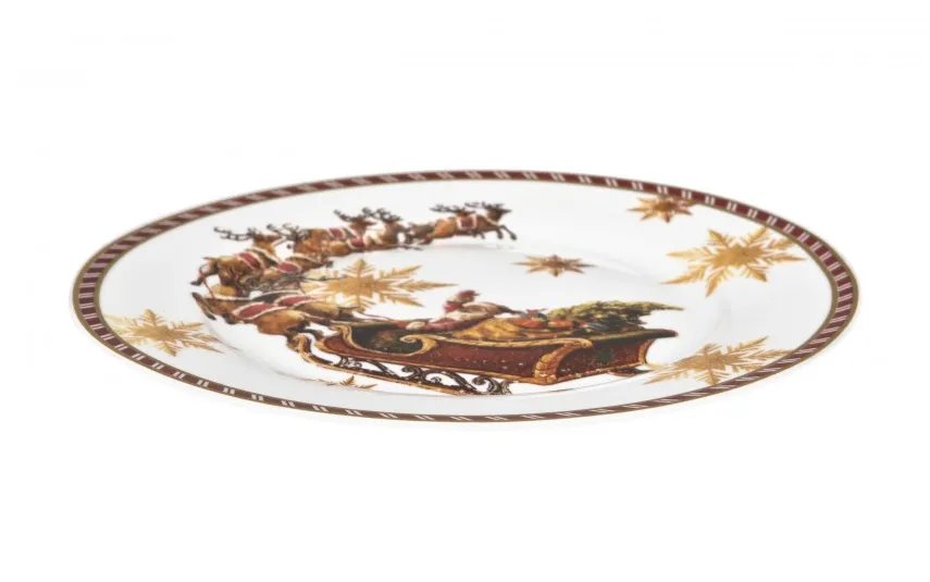 Duo Komplet 2 talerzy deserowych 19 cm Christmas City Outlet