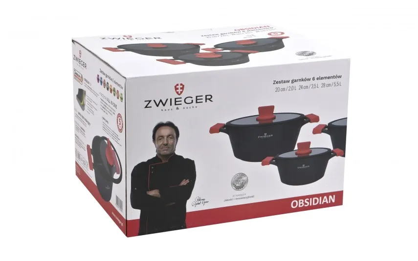 Zwieger Komplet garnków 6 el. Obsidian Sale