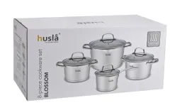 Husla Komplet garnków 8 elem. BLOSSOM Outlet