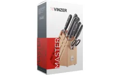 Vinzer Komplet noży w bloku 9 el. Master 50111 Clearance