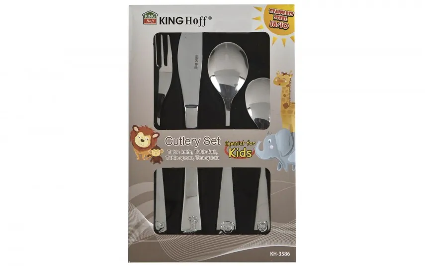 Komplet sztućców dla dzieci 4 el. Kinghoff Fashion