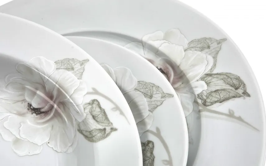 Cmielow Komplet talerzy dla 6 osób Elite Stock G883/S026 Fashion