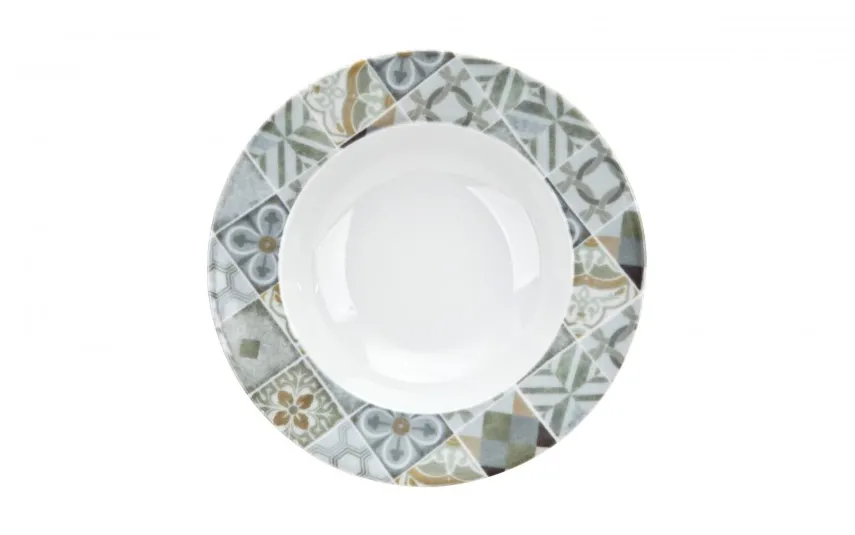 Lubiana Komplet talerzy dla 6 osób Boss Zielony N003 18 el. Outlet