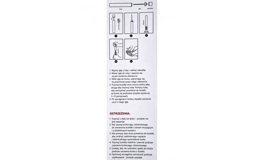 Chomik Korkociąg ciśnieniowy 4 el. Clearance