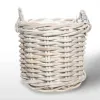 Vimine Kosz rattanowy Rennes Biały śr. 50 cm New