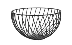 MPLCo Koszyk na owoce 25 cm metalowy czarny MPL Outlet