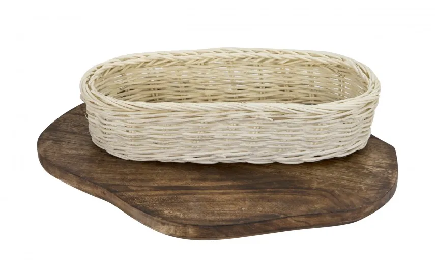 Tin Tours Koszyk rattanowy na sztućce owalny 26 cm DP 2021 New