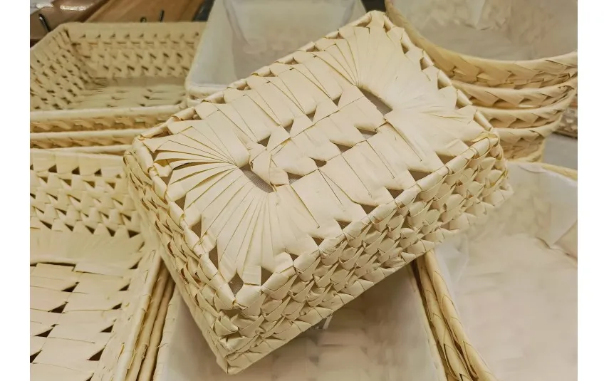 Dajar Koszyk ręcznie pleciony 25x18 cm Palma DOMOTTI Outlet
