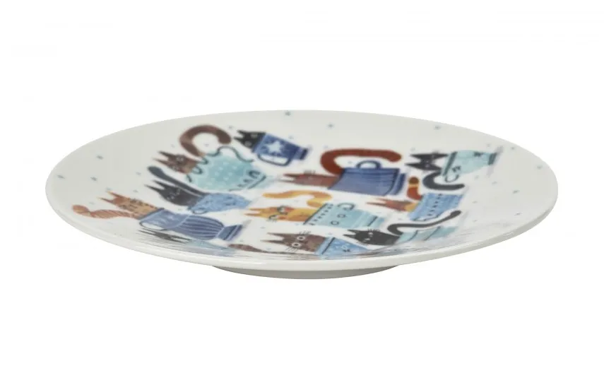 Duo Kpl. 2 filiżanek 230 ml + spodki Koci świat Koty w filiżankach Outlet