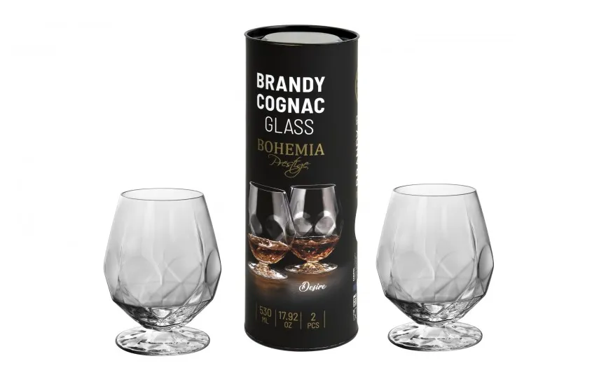 Bohemia Kpl. 2 Kieliszków do Brandy 530ml Desiere Clearance