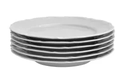 Cmielow Kpl. 6 talerzy deserowych Maria Teresa biała Discount