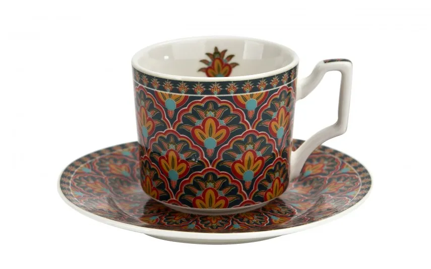Duo Kpl.2 filiżanek ze spodkami 120 ml Festum do espresso Clearance
