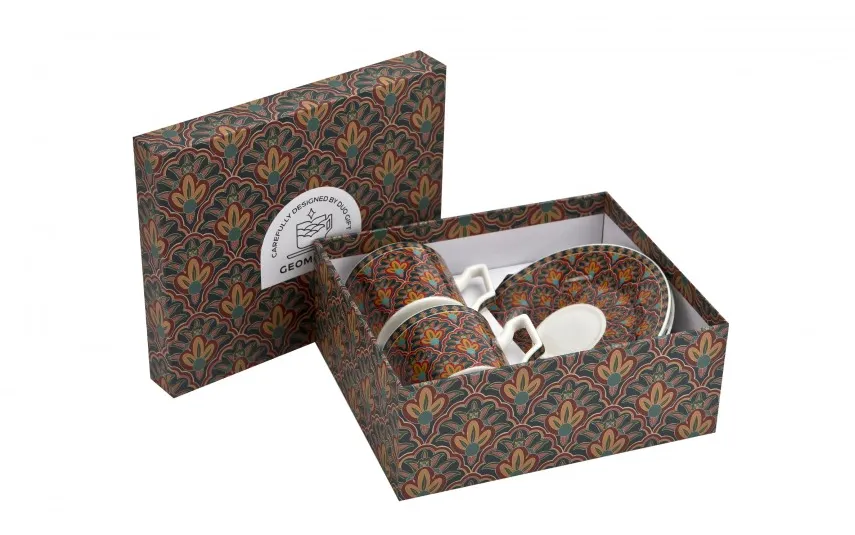 Duo Kpl.2 filiżanek ze spodkami 120 ml Festum do espresso Clearance