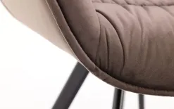 Witek Home Krzesło Clip brązowe Discount