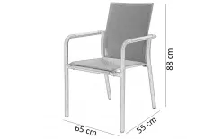 Zumm Krzesło ogrodowe SOLLER antracyt Best