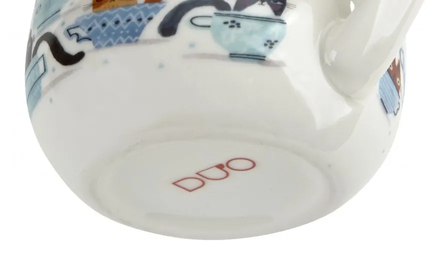 Duo Kubek baryłka 430 ml Koty w filiżankach New