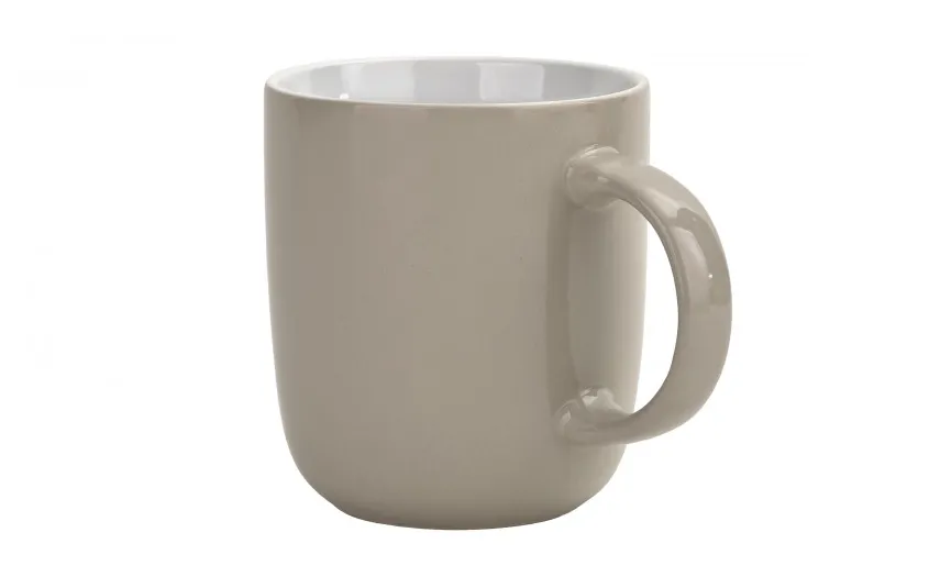 Tulowice Kubek ceramiczny 400 ml beżowo-biały New