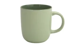 Tulowice Kubek ceramiczny 400 ml jasno zielony-ciemno zielony Hot