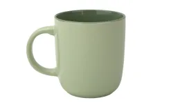 Tulowice Kubek ceramiczny 400 ml jasno zielony-ciemno zielony Hot