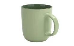 Tulowice Kubek ceramiczny 400 ml jasno zielony-ciemno zielony Hot